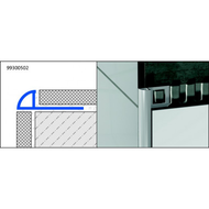 1/4 ROND FERME PVC BLANC 250CM 10MM PROFILE CARRELAGE ROG 1001 1/4 ROND FERME PVC BLANC 250CM 10MM PROFILE CARRELAGE ROG 1001
